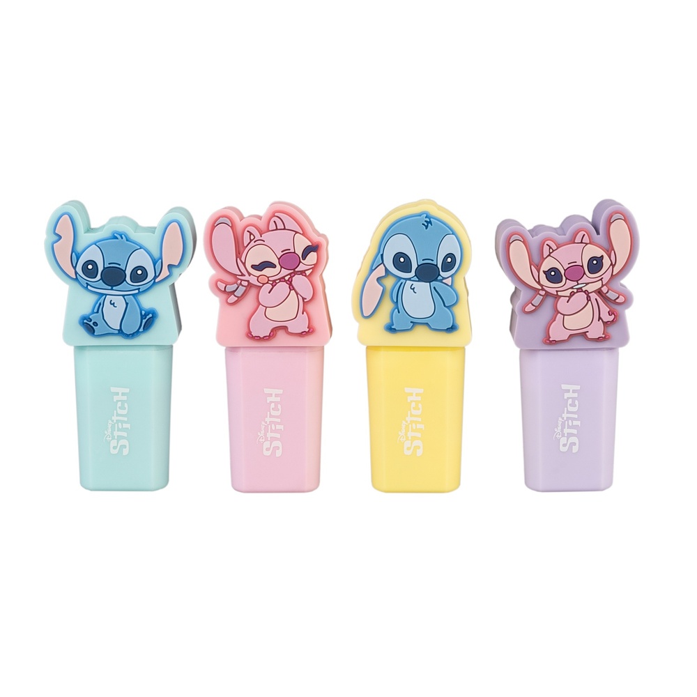 Grupo Erik Disney Lilo & Stitch - Set Of 4 With Topper Highlighter - Multicolours